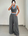 Set gris con azul