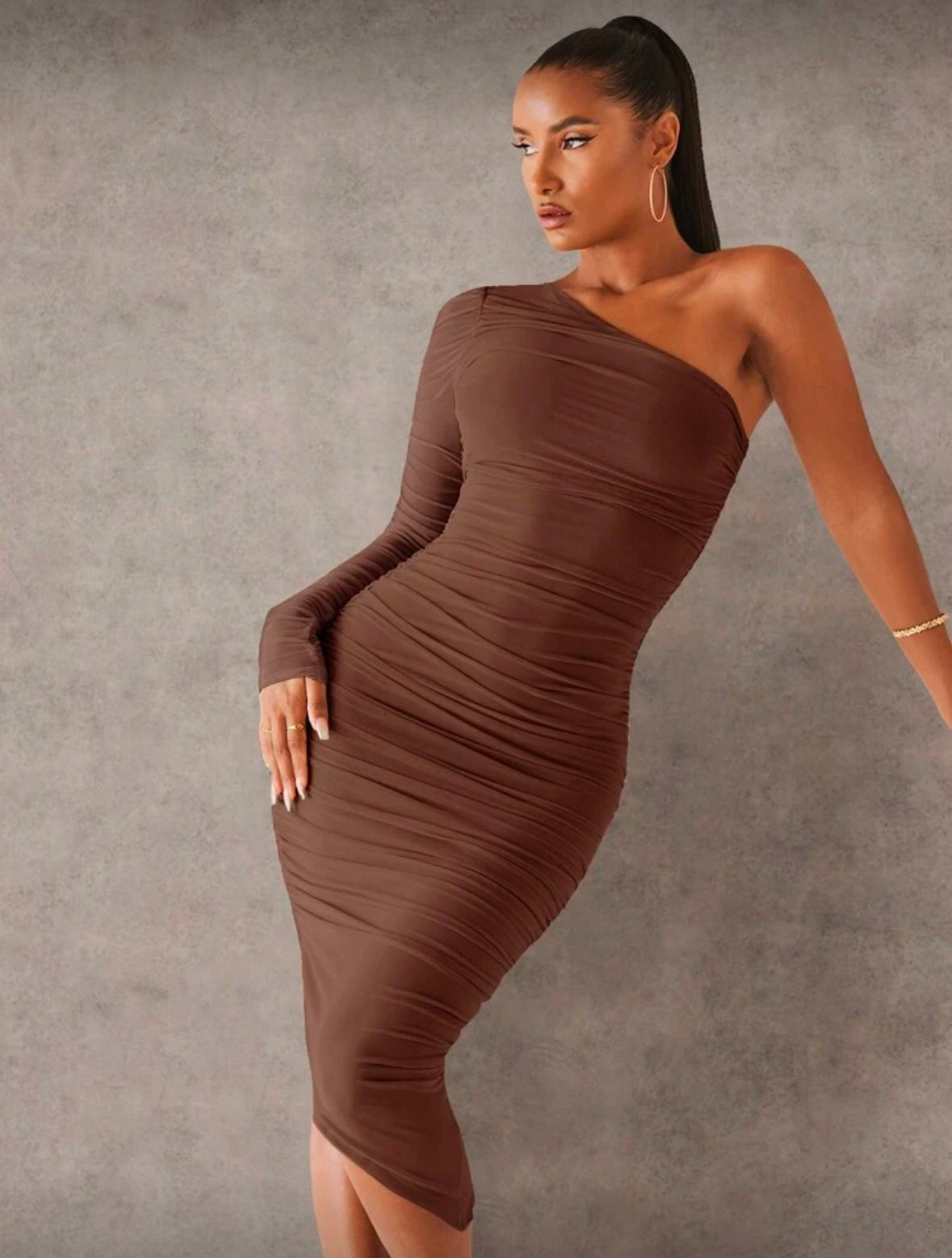 Vestido marrón