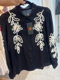 Blusa mangas florales
