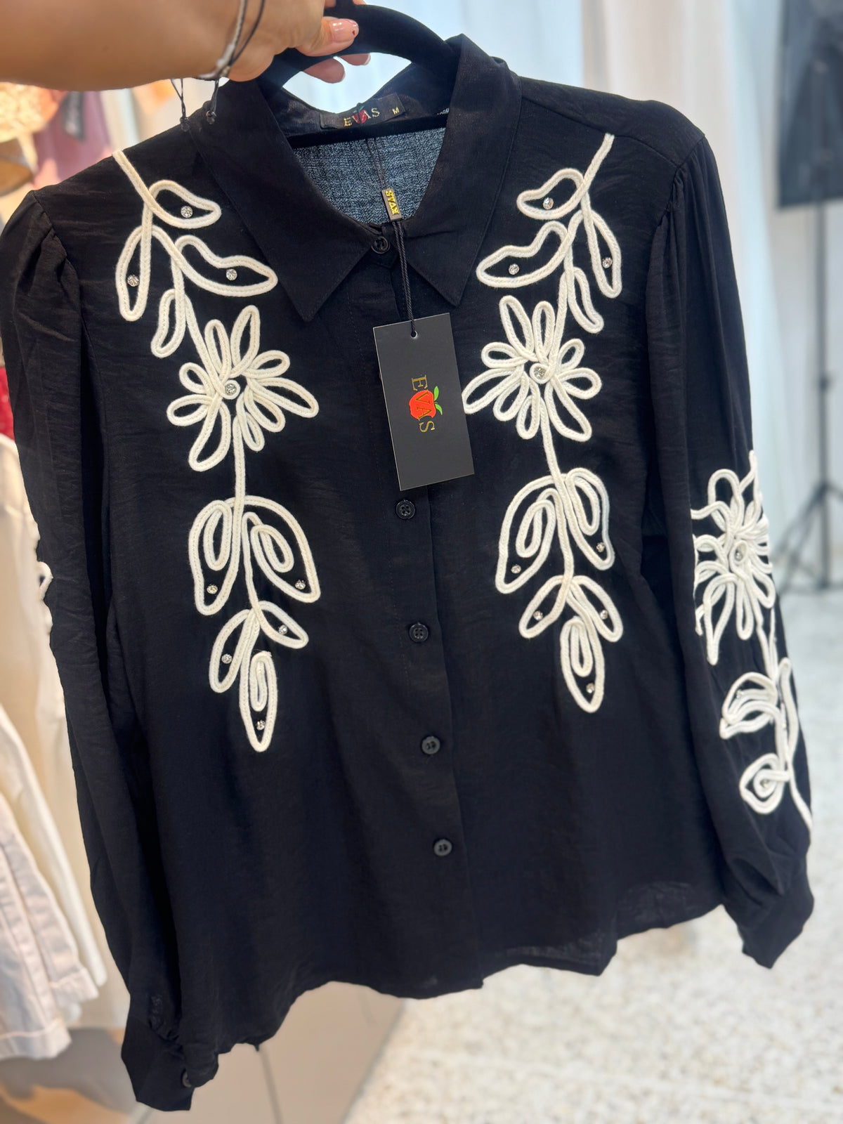 Blusa mangas florales